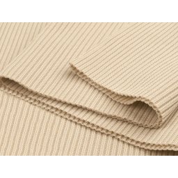 Elastický náplet žebrovaný 15x70 cm, barva 32/114 Biscotti