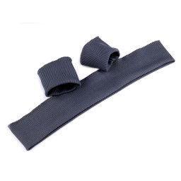 Elastické náplety šíře 7 cm sada (2x rukáv, 1x pás), barva 15 (020) šedá tmavá
