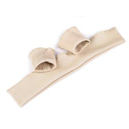 Elastické náplety šíře 7 cm sada (2x rukáv, 1x pás), barva 33 (114) béžová světlá