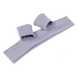Elastické náplety šíře 7 cm sada (2x rukáv, 1x pás), barva 40 (015) šedá nejsvětlejší