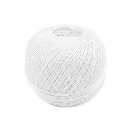 Příze Sněhurka Niťárna, barva 0010 White