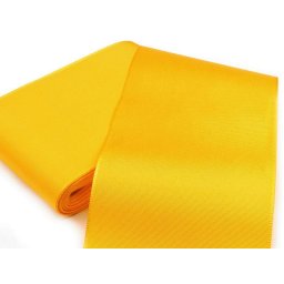 Stuha taftová šíře 10,8 cm, barva 207 žlutá