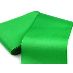 Stuha taftová šíře 10,8 cm, barva 309 zelená irská