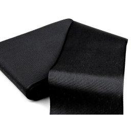 Stuha taftová šíře 10,8 cm, barva 900 černá