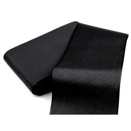 Stuha taftová šíře 72 mm, barva 900 černá
