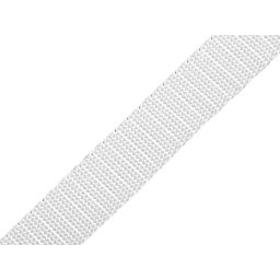 Popruh polypropylenový šíře 20 mm tloušťka 1 mm, barva 01 bílá