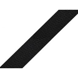 Popruh polypropylenový šíře 20 mm tloušťka 1 mm, barva 02 černá