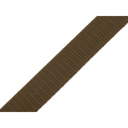 Popruh polypropylenový šíře 20 mm tloušťka 1 mm, barva 70 zelená khaki