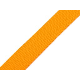 Popruh polypropylenový šíře 25 mm tloušťka 1 mm, barva 13 oranžovožlutá