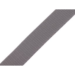Popruh polypropylenový šíře 25 mm tloušťka 1 mm, barva 88 šedá neutrální