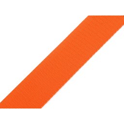 Popruh polypropylenový šíře 30 mm tloušťka 1 mm, barva 20 oranžová