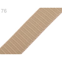 Popruh polypropylenový šíře 30 mm tloušťka 1 mm, barva 76 šedobéžová