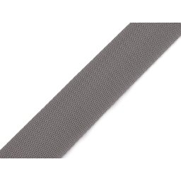 Popruh polypropylenový šíře 30 mm tloušťka 1 mm, barva 88 šedá neutrální