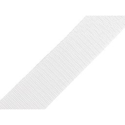 Popruh polypropylenový šíře 40 mm tloušťka 1 mm, barva 01 bílá