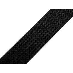 Popruh polypropylenový šíře 40 mm tloušťka 1 mm, barva 02 černá