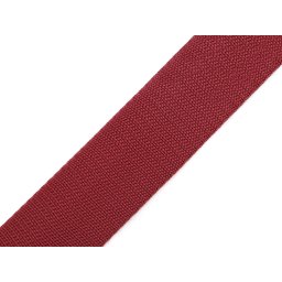 Popruh polypropylenový šíře 40 mm tloušťka 1 mm, barva 34 bordó sv.