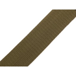 Popruh polypropylenový šíře 40 mm tloušťka 1 mm, barva 70 zelená khaki