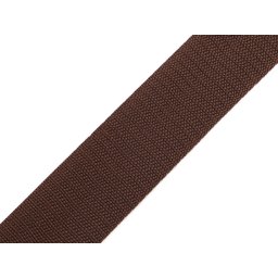 Popruh polypropylenový šíře 40 mm tloušťka 1 mm, barva 77 hnědá tmavá