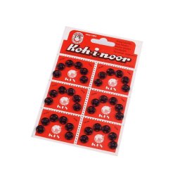 Kovové patentky / stiskací knoflíky vel. 1 a 2, barva 2 (Ø10 mm) černá