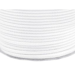 Oděvní šňůra PES Ø4 mm, barva 0003 Bílá