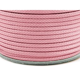 Oděvní šňůra PES Ø4 mm, barva 0304 růžová světlá