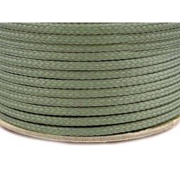 Oděvní šňůra PES Ø4 mm, barva 0475 olivová šeď