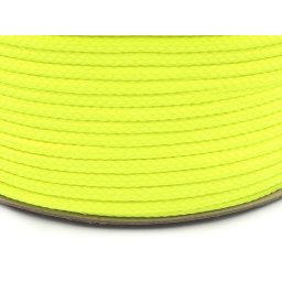 Oděvní šňůra PES Ø4 mm, barva 1108 žlutá neon