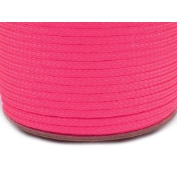 Oděvní šňůra PES Ø4 mm, barva 3358 pink