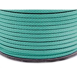 Oděvní šňůra PES Ø4 mm, barva 5305 tyrkys sv.