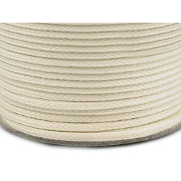 Oděvní šňůra PES Ø4 mm, barva 7302 béžovobílá