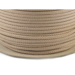 Oděvní šňůra PES Ø4 mm, barva 7385 béžová tm.