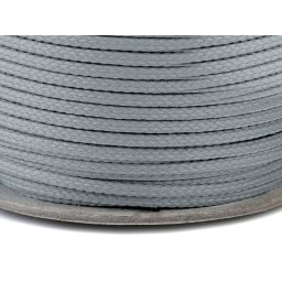 Oděvní šňůra PES Ø4 mm, barva 8814 šedá holubí