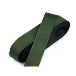 Stuha taftová šíře 20 mm, barva 322 zelená khaki