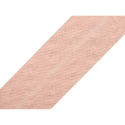 Šikmý proužek bavlněný šíře 20 mm zažehlený, barva 370 031 pudrová