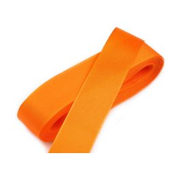 Stuha taftová šíře 25 mm, barva 211 oranžová