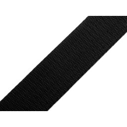 Popruh polypropylenový šíře 50 mm tloušťka 1 mm, barva 02 černá