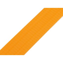 Popruh polypropylenový šíře 50 mm tloušťka 1 mm, barva 13 oranžovožlutá