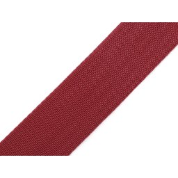 Popruh polypropylenový šíře 50 mm tloušťka 1 mm, barva 34 bordó sv.