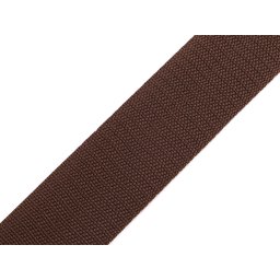 Popruh polypropylenový šíře 50 mm tloušťka 1 mm, barva 77 hnědá tmavá