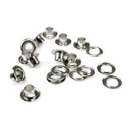 Průchodky s podložkou vnitřní Ø5,5 mm / vnější Ø10 mm, barva 1 barva nikl