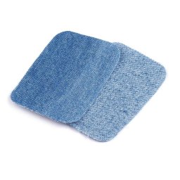 Nažehlovací záplaty riflové 7,6x4,9 cm, barva 1 modrá světlá