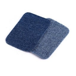 Nažehlovací záplaty riflové 7,6x4,9 cm, barva 2 modrá delta