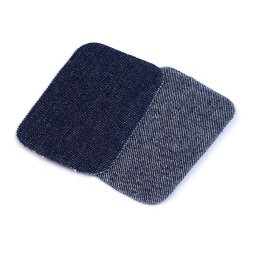 Nažehlovací záplaty riflové 7,6x4,9 cm, barva 3 modrá temná