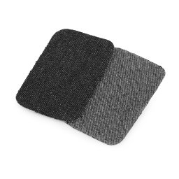 Nažehlovací záplaty riflové 7,6x4,9 cm, barva 6 černá