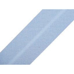 Šikmý proužek bavlněný šíře 30 mm zažehlený, barva 500 155 modrá světlá