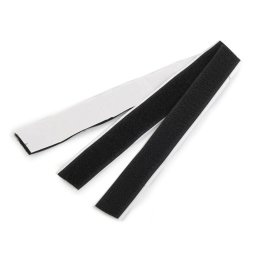 Suchý zip háček + plyš samolepicí stříhaný šíře 20 mm, barva černá