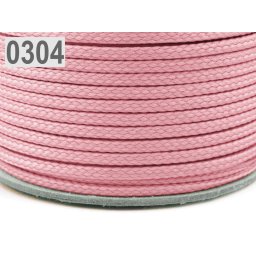 Oděvní šňůra PES Ø2 mm, barva 0304 starorůžová sv.