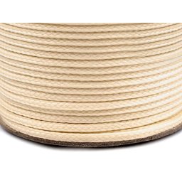 Oděvní šňůra PES Ø2 mm, barva 0408 vanilková