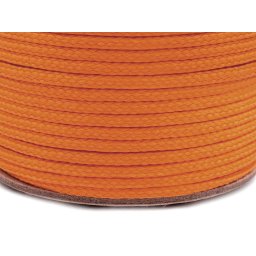 Oděvní šňůra PES Ø2 mm, barva 2177 oranžová