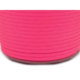 Oděvní šňůra PES Ø2 mm, barva 3358 pink
